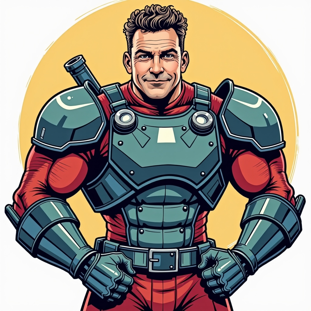 vibrant cartoon-style illustration of jo-FLUX TRAI